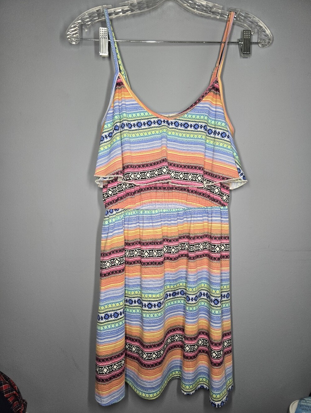 American Rag Cie Aztec/Tribal Print BoHo Dress-Womens SMALL-summer casual